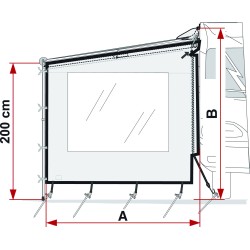 PAROI LATÉRALE SIDE W CARAVANSTORE