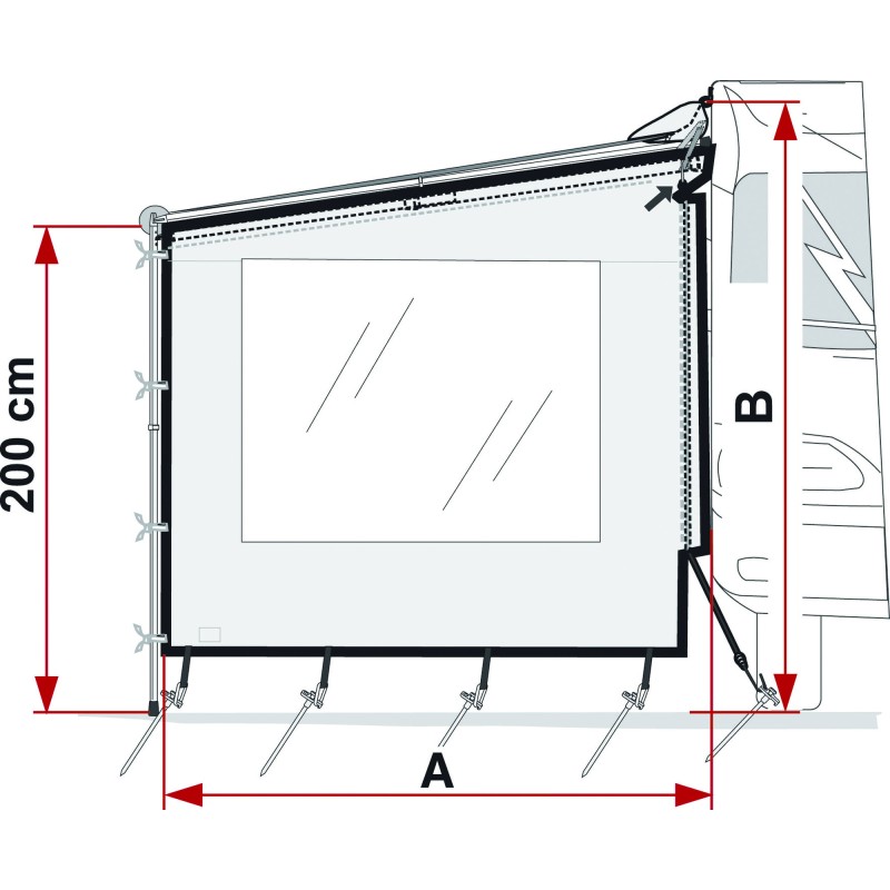 PAROI LATÉRALE SIDE W CARAVANSTORE