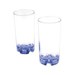 VERRE À JUS DE FRUITS BLEU PAR 2