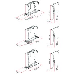 PORTE VELO 200 DJ DUCATO APRES 2006 EMBOUTS NOIRS