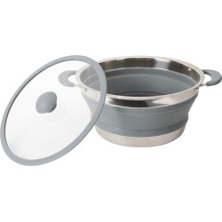 FAIT-TOUT PLIABLE VOLCANO FOLD-AWAY EN SILICONE ET INOX Ø 24 CM BRUNNER