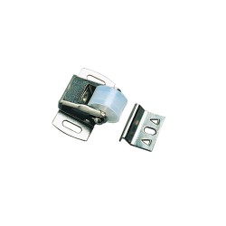 LOQUETEAU À ROULEAU NICKELÉ 33 X 18 + 8 MM