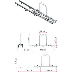 PORTE VÉLO FIAMMA GARAGE SLIDE PRO BIKE