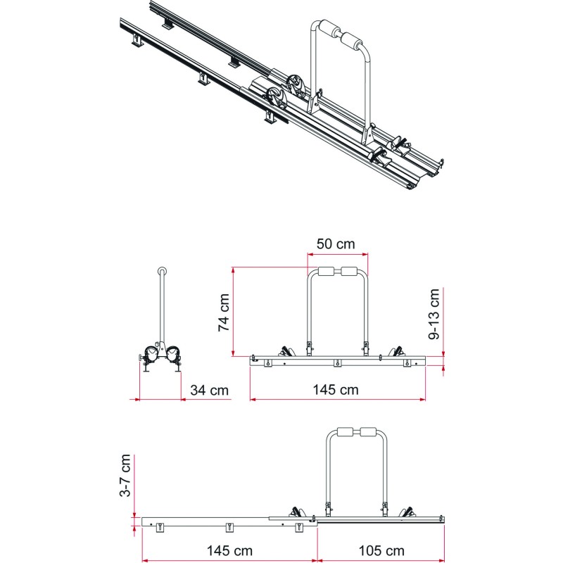 PORTE VÉLO FIAMMA GARAGE SLIDE PRO BIKE