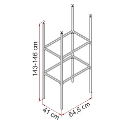 RANGEMENT SOUTE FIAMMA GARAGE SYSTEM STANDARD