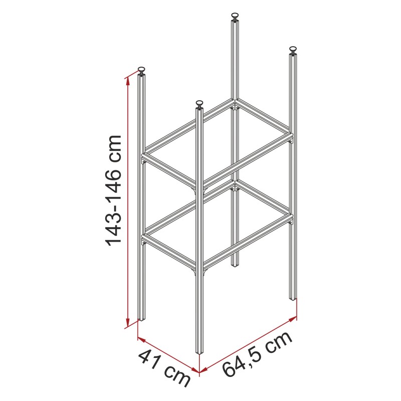 RANGEMENT SOUTE FIAMMA GARAGE SYSTEM STANDARD