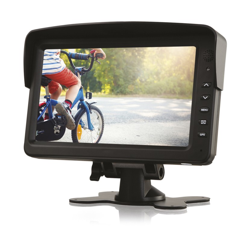 KIT CAMERA DE RECUL DOUBLE OPTIQUES AVEC ECRAN 7' ET 2 CABLES 15M