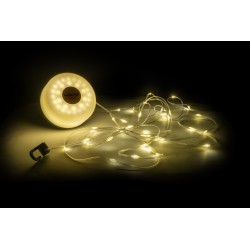 LAMPE LED STARWAY Ø 9 CM AVEC GUIRLANDE LED 8 M ENROULABLE BRUNNER