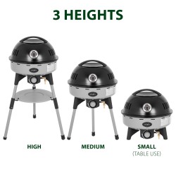BARBECUE A GAZ AVEC PIEDS DEVIL BBQRUISER 30mBAR NOIR GRIS BRUNNER