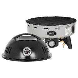 BARBECUE A GAZ AVEC PIEDS DEVIL BBQRUISER 30mBAR NOIR GRIS BRUNNER