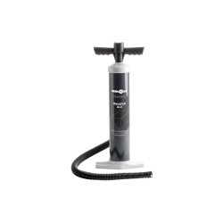 POMPE DE GONFLAGE MANUELLE WHISPER ALU AVEC 4 EMBOUTS ET NANOMETRE BRUNNER