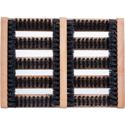 TAPIS BROSSE ZERBY 36 X 27 CM CADRE BOIS BRUNNER