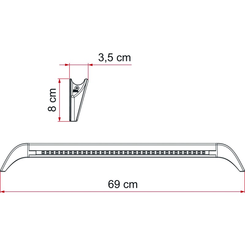 ÉCLAIRAGE DE STORE À LED FIAMMA AWNING LIGHT GUTTER