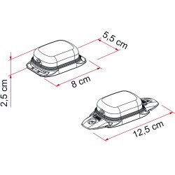 ÉCLAIRAGE EXTÉRIEUR À LED FIAMMA WARNING SOLAR