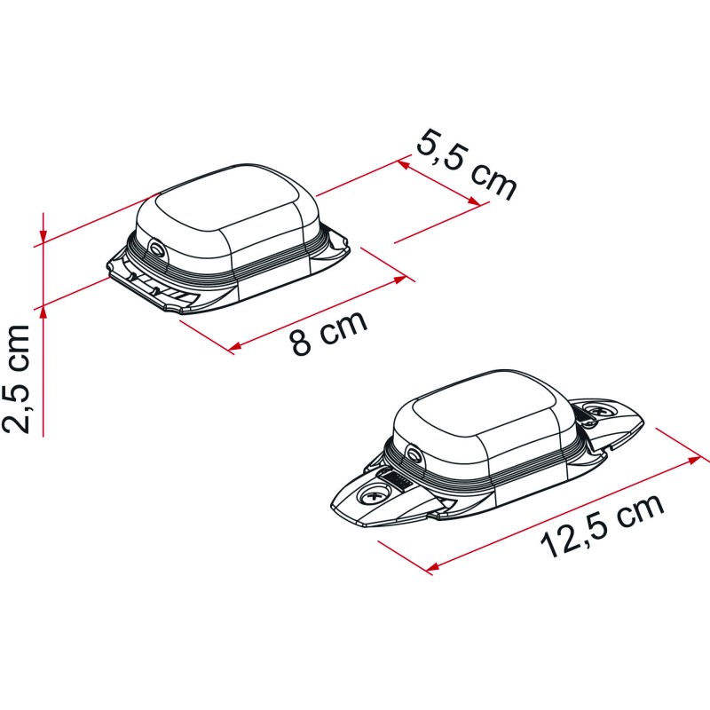 ÉCLAIRAGE EXTÉRIEUR À LED FIAMMA WARNING SOLAR