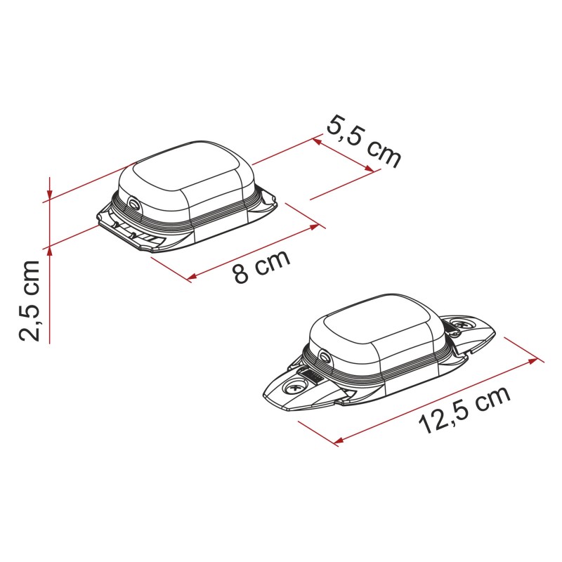 ÉCLAIRAGE EXTÉRIEUR À LED FIAMMA WARNING SOLAR