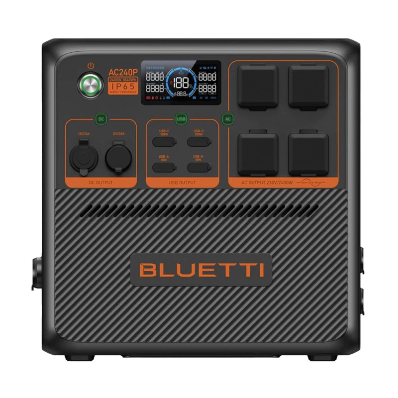 STATION D'ENERGIE PORTABLE EXTENSIBLE AC240P 2400W 1843Wh BLUETTI