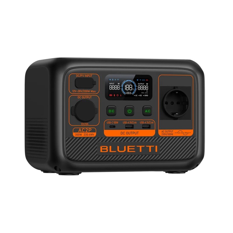 STATION D'ENERGIE PORTABLE AC2P 300 W / 230,4 Wh BLUETTI