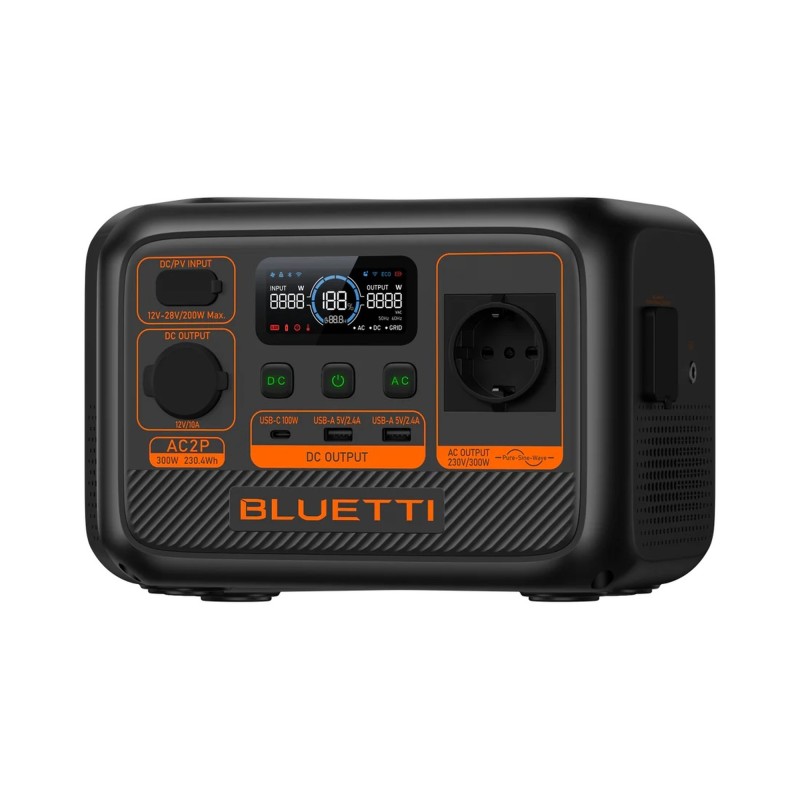 STATION D'ENERGIE PORTABLE AC2P 300 W / 230,4 Wh BLUETTI