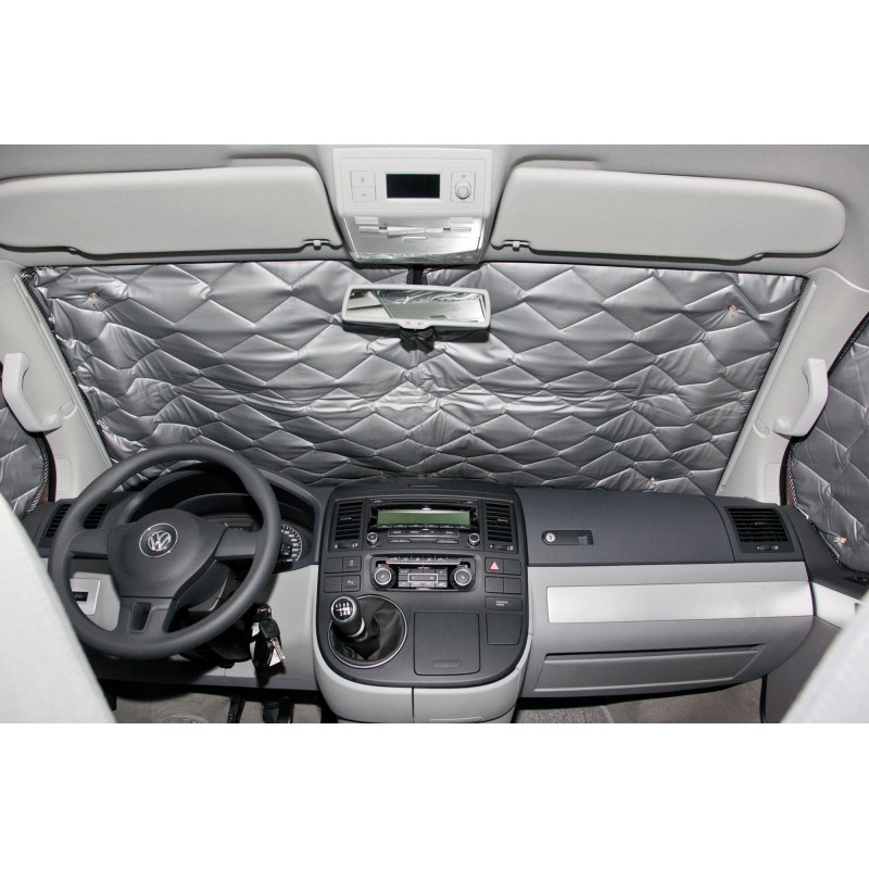 T5 CARAVELLE MULTIVAN TRANSPORTER SHUTTLE 2004 - SET DE 3 RIDEAUX ISOLANTS INTERIEURS CLI-MATS ALLROUND