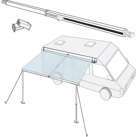 TENDEUR DE TOILE RAFTER F45...