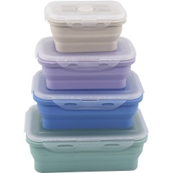 BOITES ALIM RETRACTABLES 4PCS INCASA