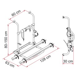 PORTE VELO UL EMBOUTS NOIRS