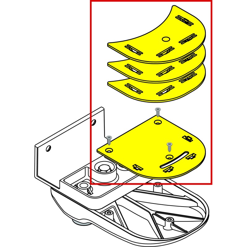 REHAUSSE SERRURE SAFE DOOR BLANC
