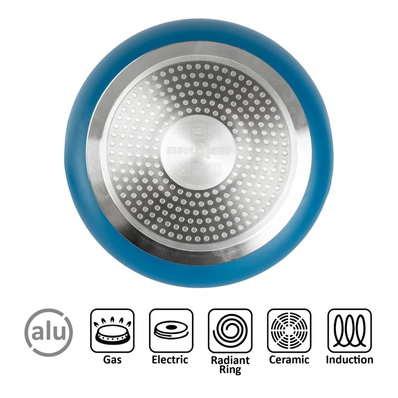 POPOTE CAREZZA MAGNET Ø 22 CM BLEU 7 PIECES BRUNNER