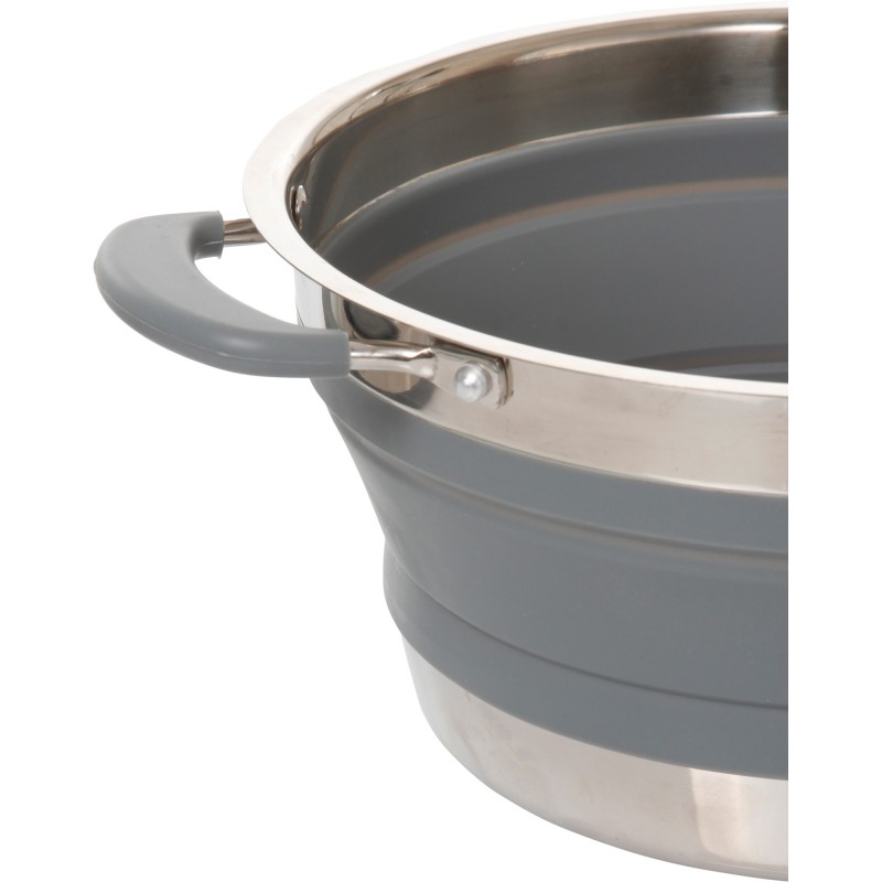 FAIT-TOUT PLIABLE VOLCANO FOLD-AWAY EN SILICONE ET INOX Ø 24 CM BRUNNER