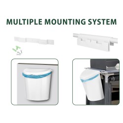 POUBELLE DE PORTE 10 L BLANCHE BRUNNER