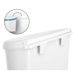 POUBELLE DE PORTE 10 L BLANCHE BRUNNER