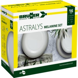 PACK VAISSELLE ASTRALYS 16 PIECES MELAMINE BRUNNER