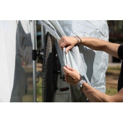 HOUSSE POUR 2 OU 3 VELOS NOIR ET GRIS 2025