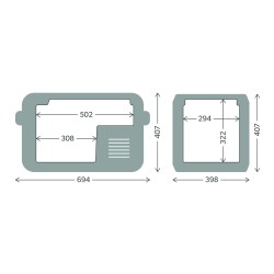 REFRIGERATEUR CONGELATEUR A COMPRESSION PORTABLE DOMETIC CFX3