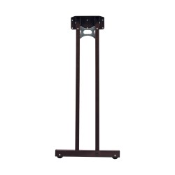 PIED DE TABLE ESCAMOTABLE DOUBLE 710 MM MARRON
