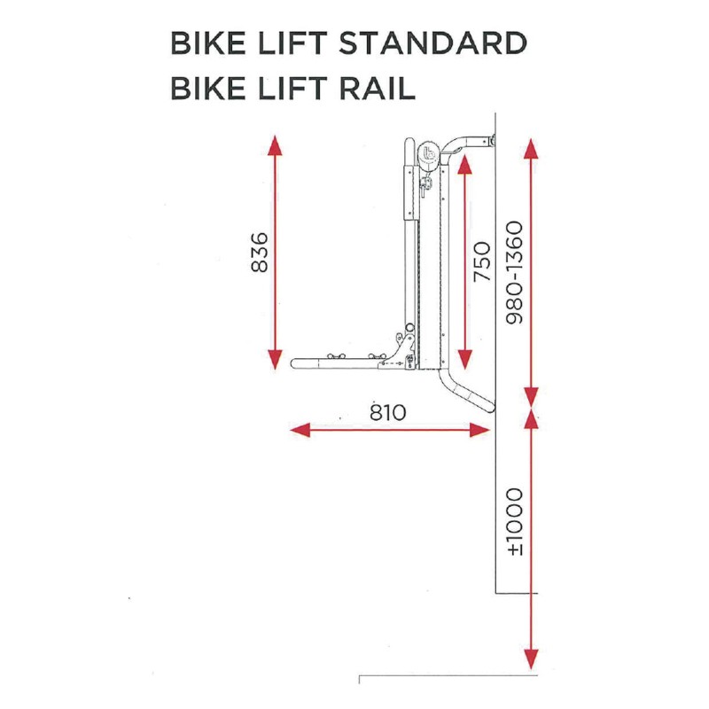 BIKE LIFT RAIL