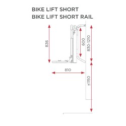 BIKE LIFT SHORT RAIL
