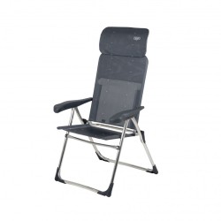 FAUTEUIL CLASSIC GRISE AVEC APPUI-TÊTE CRESPO PLAT