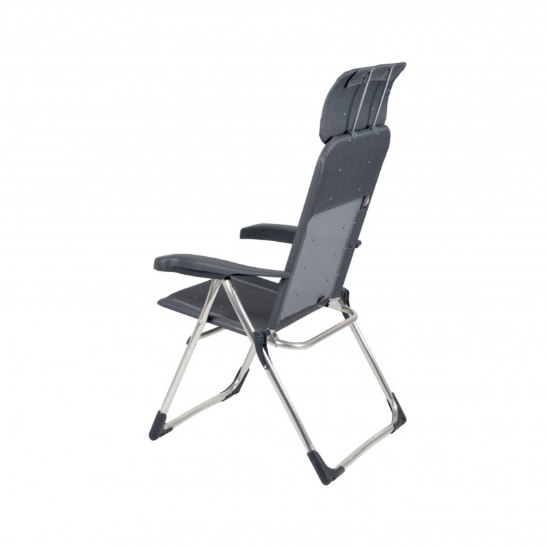 FAUTEUIL CLASSIC GRISE AVEC APPUI-TÊTE CRESPO PLAT