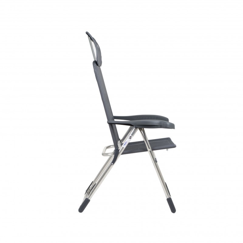 FAUTEUIL CLASSIC GRISE AVEC APPUI-TÊTE CRESPO PLAT