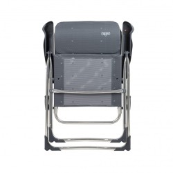 FAUTEUIL CLASSIC GRISE AVEC APPUI-TÊTE CRESPO PLAT