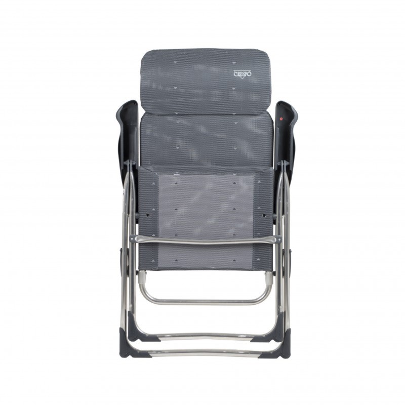FAUTEUIL CLASSIC GRISE AVEC APPUI-TÊTE CRESPO PLAT