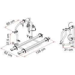 PORTE VELO CI ROLLER TEAM EMBOUTS NOIRS
