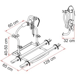 PORTE VELO CL EMBOUTS NOIRS