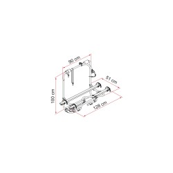 PORTE-VÉLOS FIAMMA CARRY BIKE CARAVAN XL A PRO 