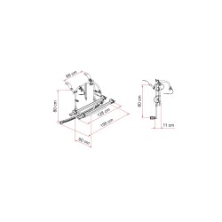 PORTE-VÉLOS FORD CUSTOM NUGGET PLUS DEEP BLACK - FIAMMA