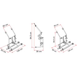 PORTE VÉLO VW T3 T25 APRES 1980 - FIAMMA