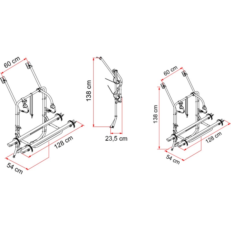 PORTE VÉLO FIAMMA CARRY BIKE VW T4 HAYON