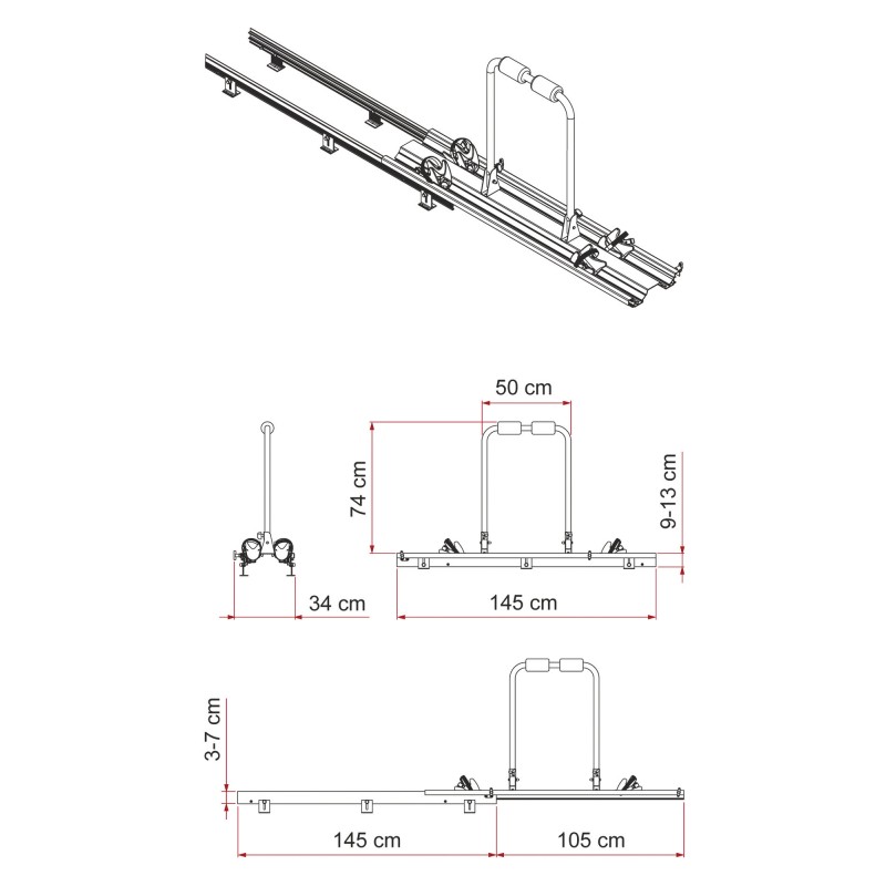 PORTE VÉLO FIAMMA GARAGE SLIDE PRO BIKE